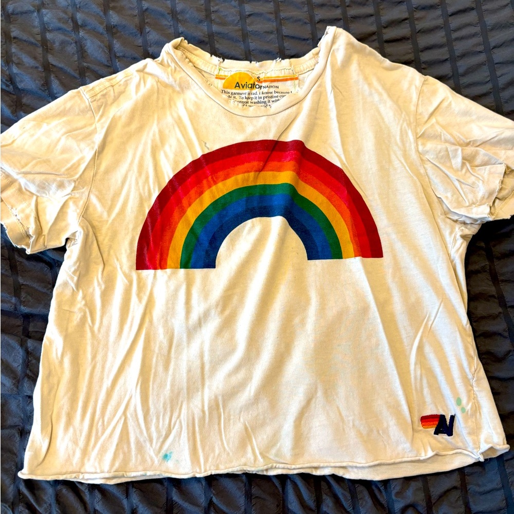 Aviator Nation Rainbow Tee